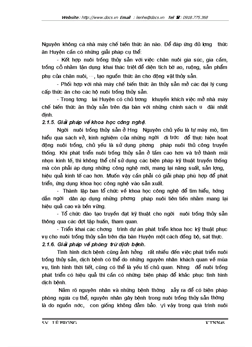 image for page Thực trạng và giải pháp phát triển nuôi trồng thuỷ sản trên địa bàn huyện Hưng Nguyên tỉnh Nghệ An