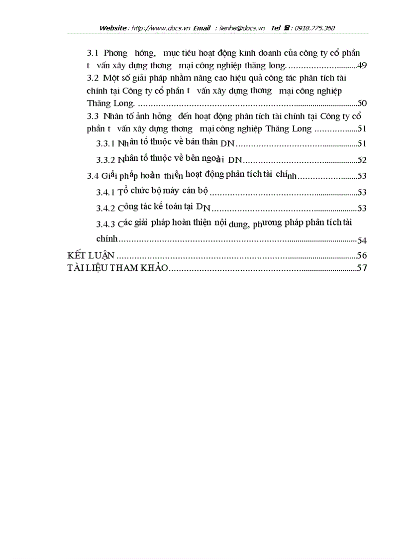 image for page Hoàn thiện công tác phân tích tài chính doanh nghiệp tại Công ty cổ phần tư vấn xây dựng thương mại công nghiệp Thăng Long
