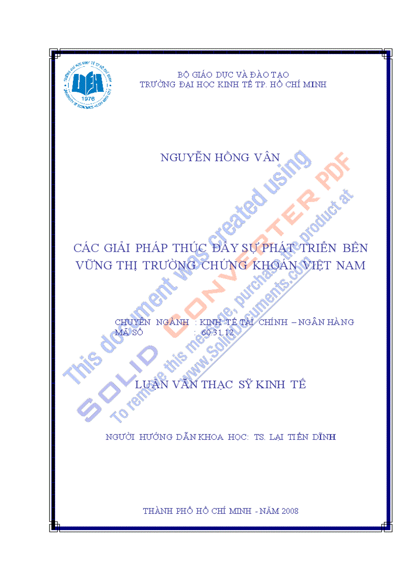 image for page Các giải pháp thúc đẩy sự phát triển bền vững của TTCK