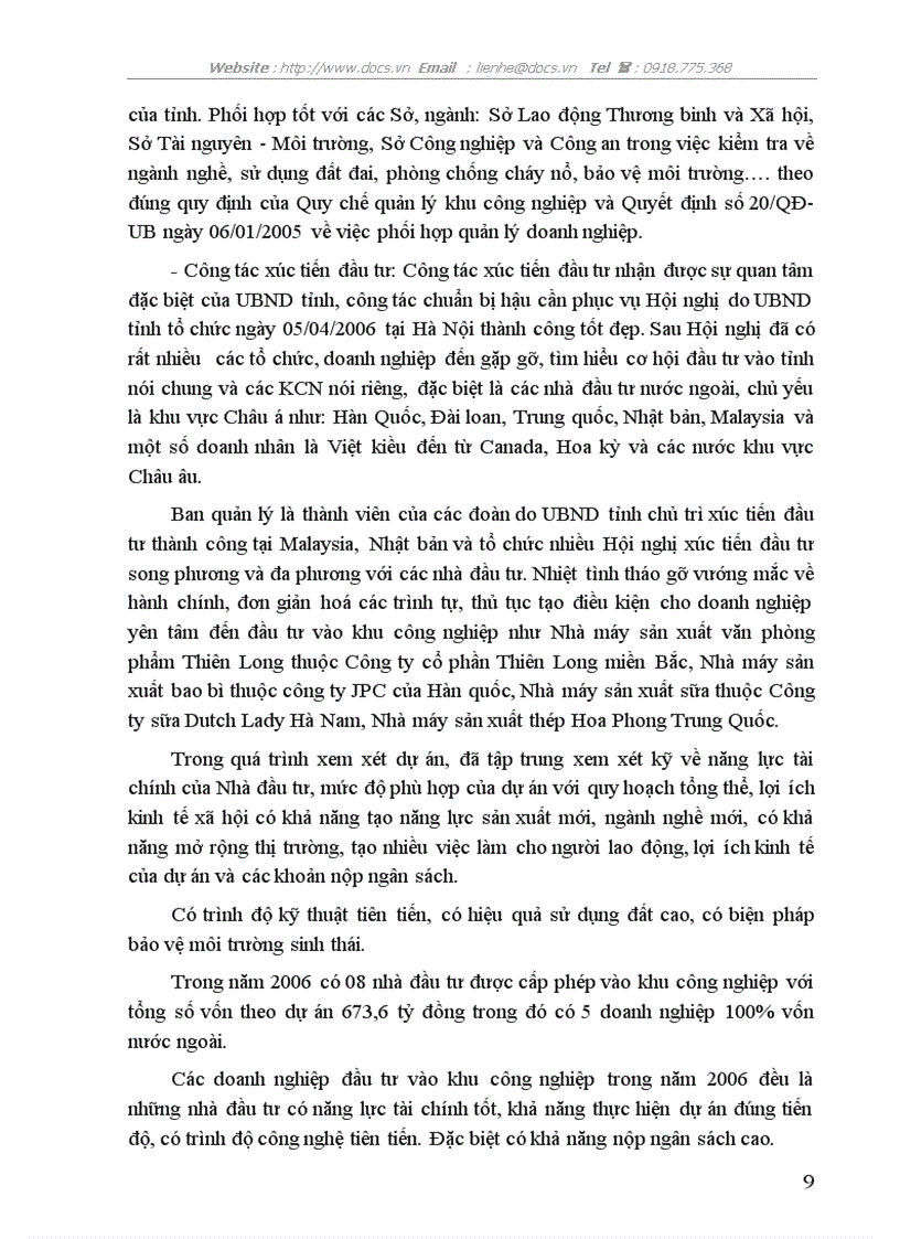 image for page Phương hướng và giải pháp nhằm thu hút vốn đầu tư vào trong các khu công nghiệp tỉnh Hà Nam