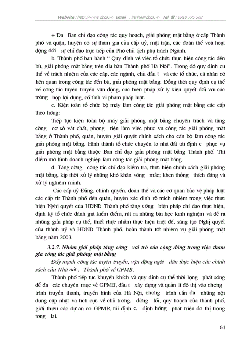 image for page Một số giải pháp chủ yếu nhằm đẩy nhanh công tác giải phóng mặt bằng trong thực hiện các dự án đầu tư trên địa bàn Thành phố Hà Nội