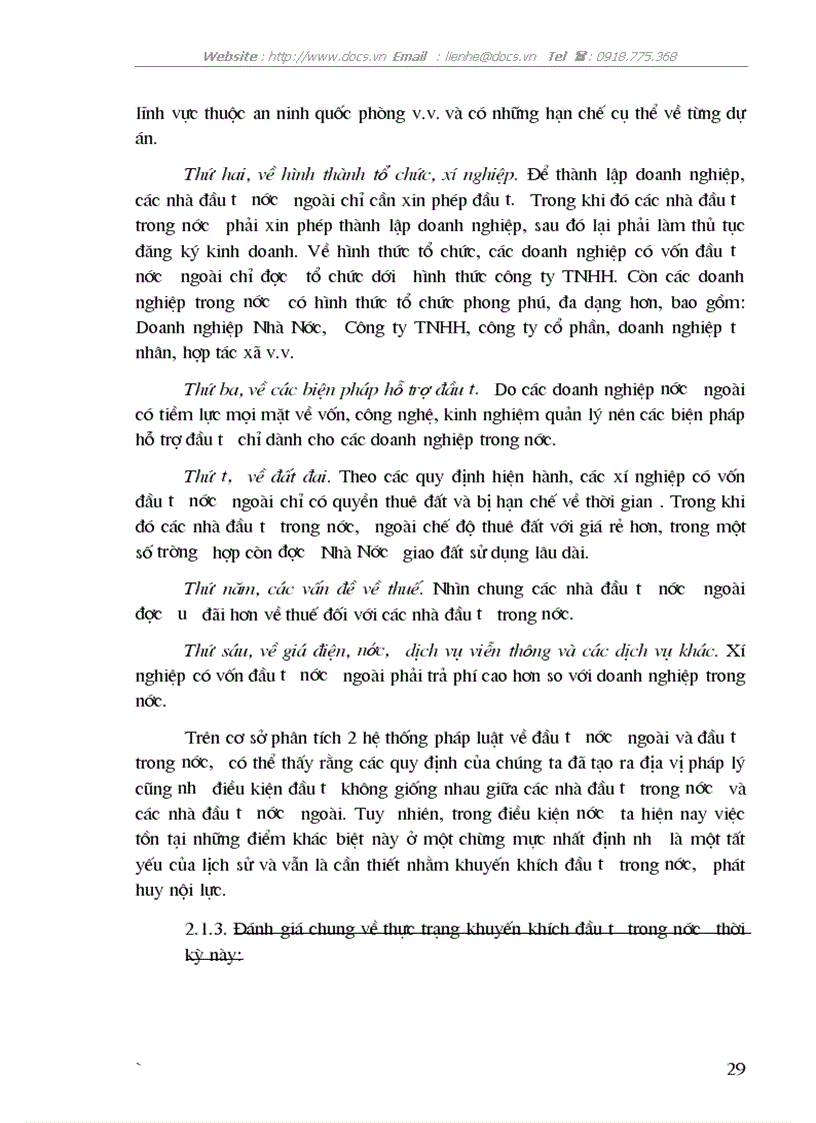 image for page Thực trạng giải pháp khuyến khích đầu tư trong nước