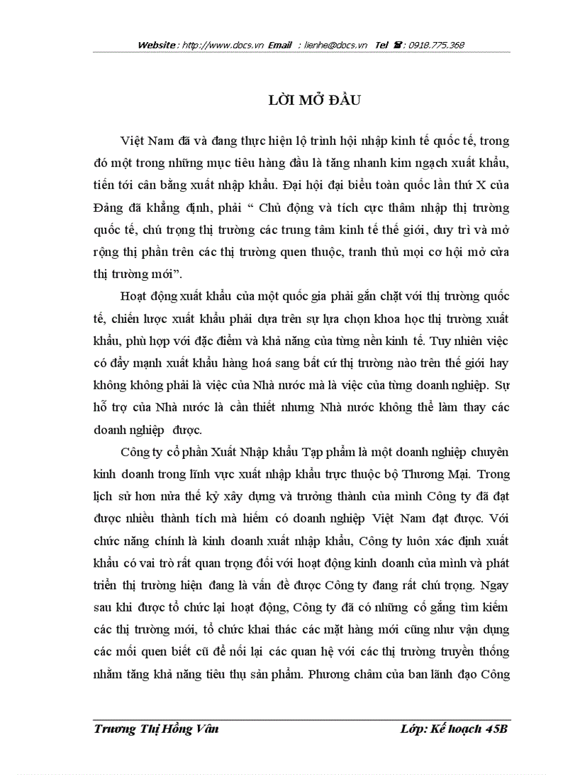 image for page Phương hướng và giải pháp phát triển thị trường xuất khẩu của Công ty cổ phần Xuất nhập khẩu Tạp phẩm