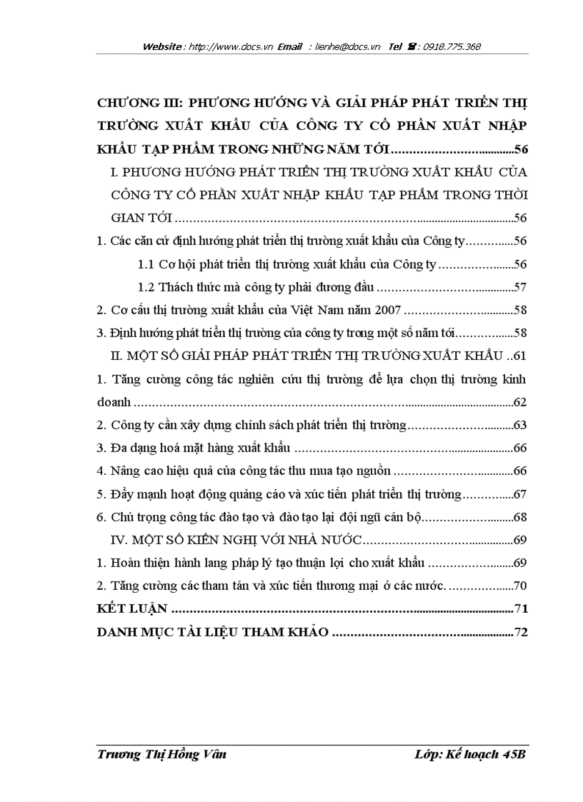 image for page Phương hướng và giải pháp phát triển thị trường xuất khẩu của Công ty cổ phần Xuất nhập khẩu Tạp phẩm