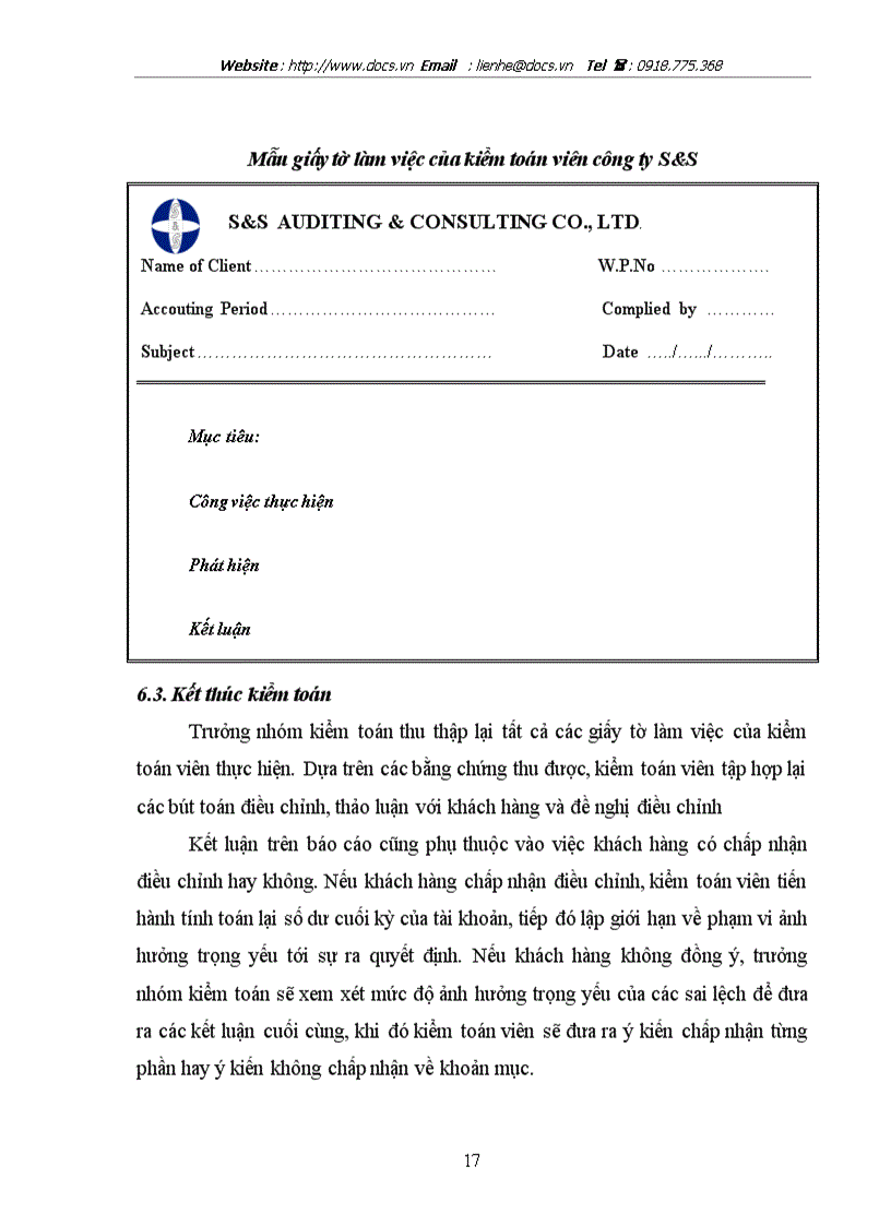 image for page Hoàn thiện quy trình kiểm toán hàng tồn kho trong kiểm toán tài chính do Công ty TNHH Tư vấn và Kiểm toán S S thực hiện