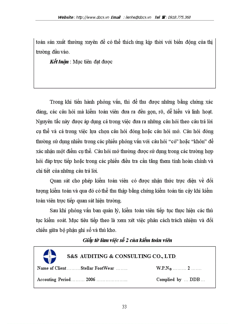 image for page Hoàn thiện quy trình kiểm toán hàng tồn kho trong kiểm toán tài chính do Công ty TNHH Tư vấn và Kiểm toán S S thực hiện