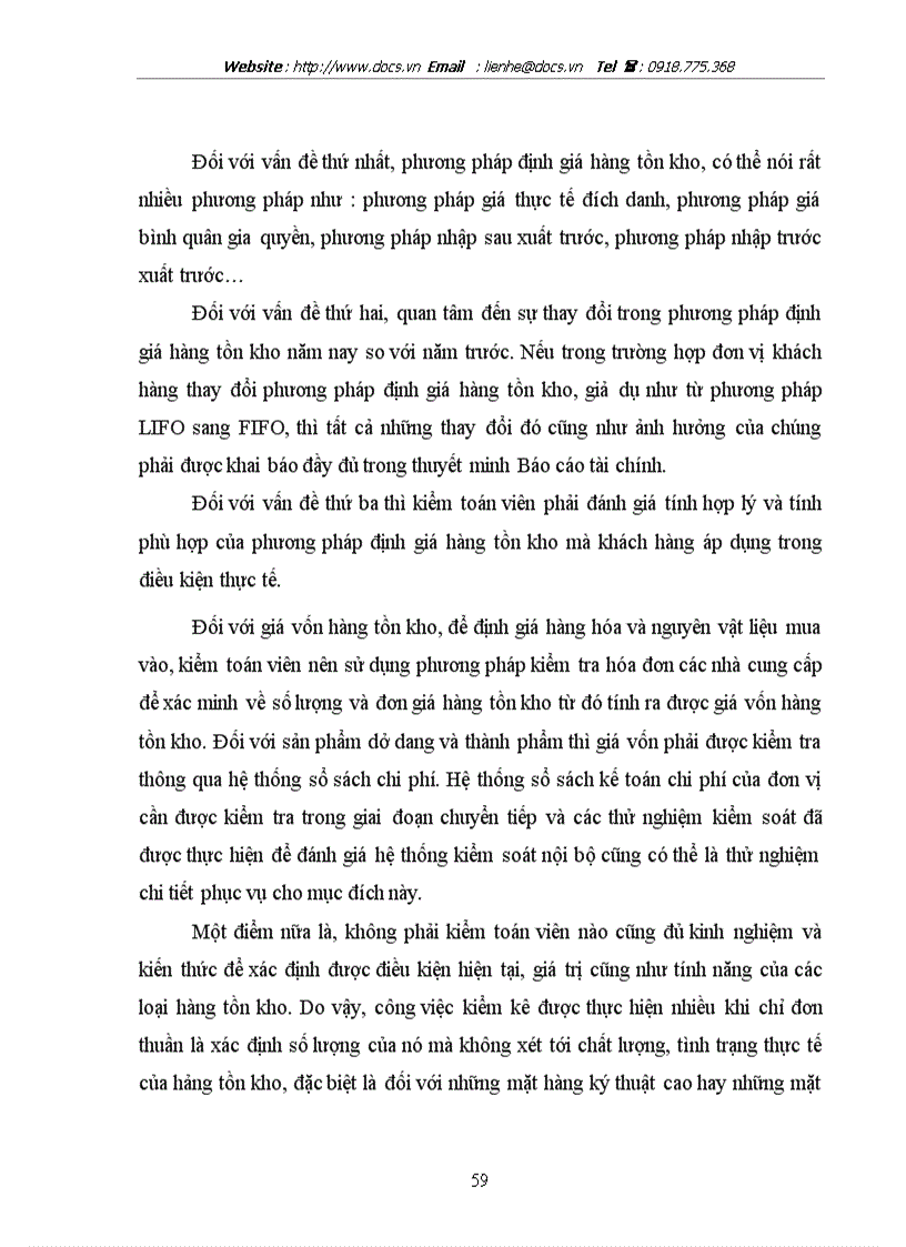 image for page Hoàn thiện quy trình kiểm toán hàng tồn kho trong kiểm toán tài chính do Công ty TNHH Tư vấn và Kiểm toán S S thực hiện