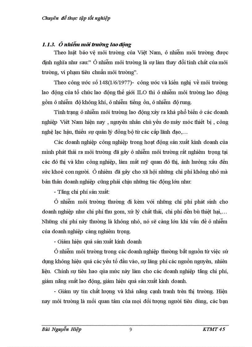 image for page Bước đầu nghiên cứu môi trường lao động và ảnh hưởng của nó tới sức khoẻ người lao động tại công ty CP PTXD XNK Sông Hồng