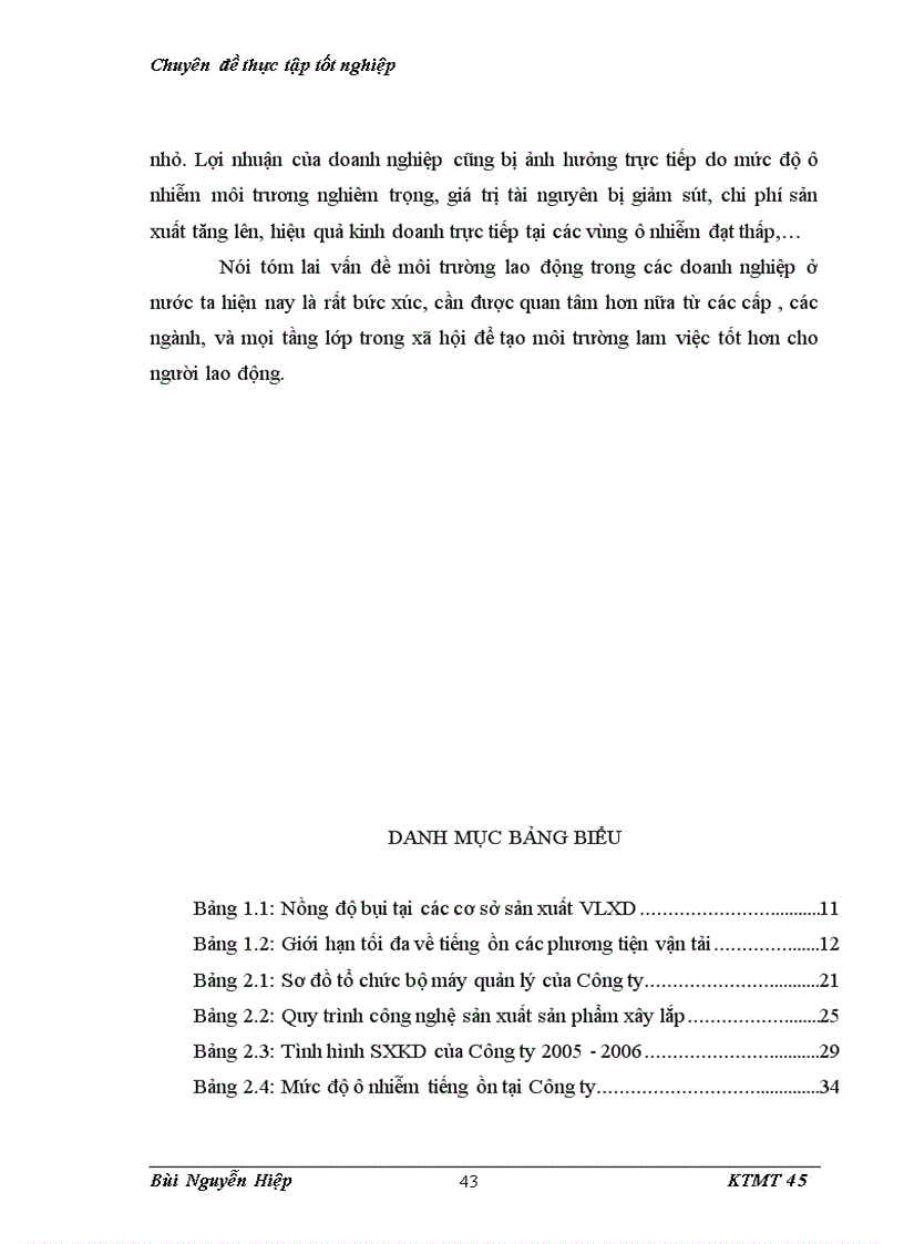image for page Bước đầu nghiên cứu môi trường lao động và ảnh hưởng của nó tới sức khoẻ người lao động tại công ty CP PTXD XNK Sông Hồng