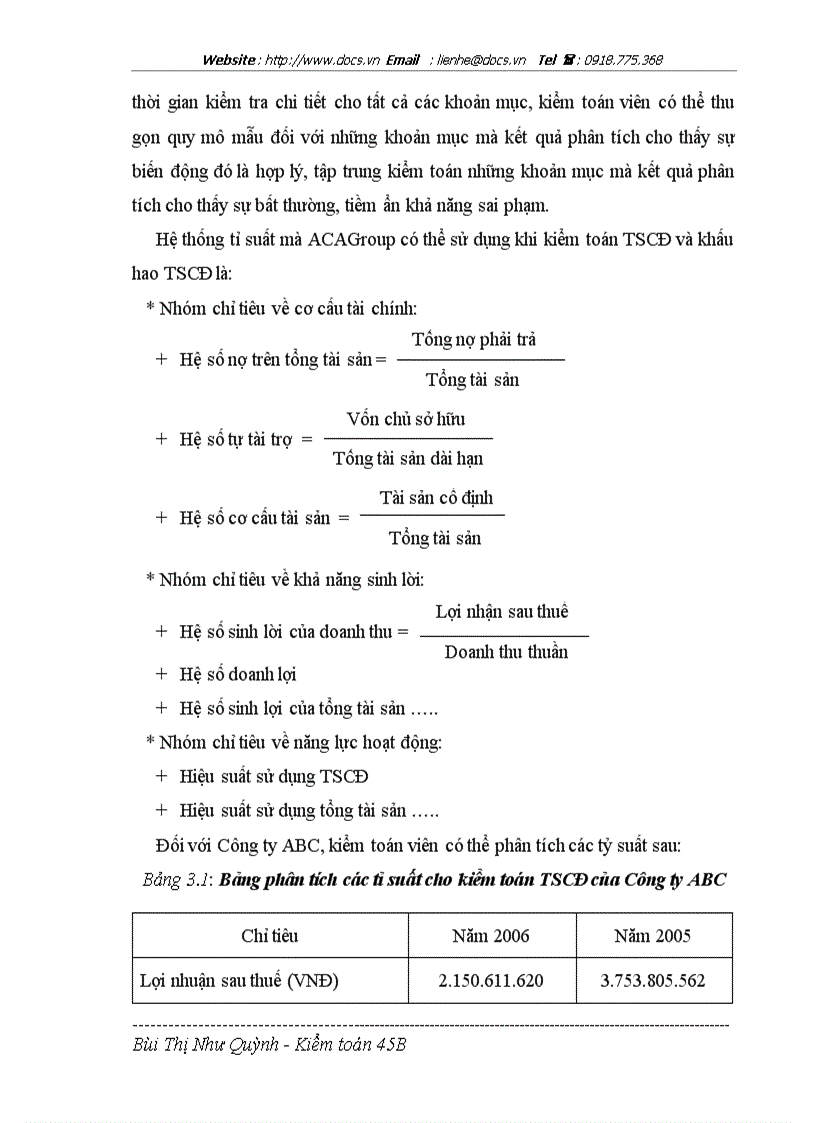 image for page Hoàn thiện quy trình kiểm toán tài sản cố định và khấu hao tài sản cố định trong kiểm toán tài chính do Công ty TNHH Kiểm toán và Tư vấn Tài chính thự