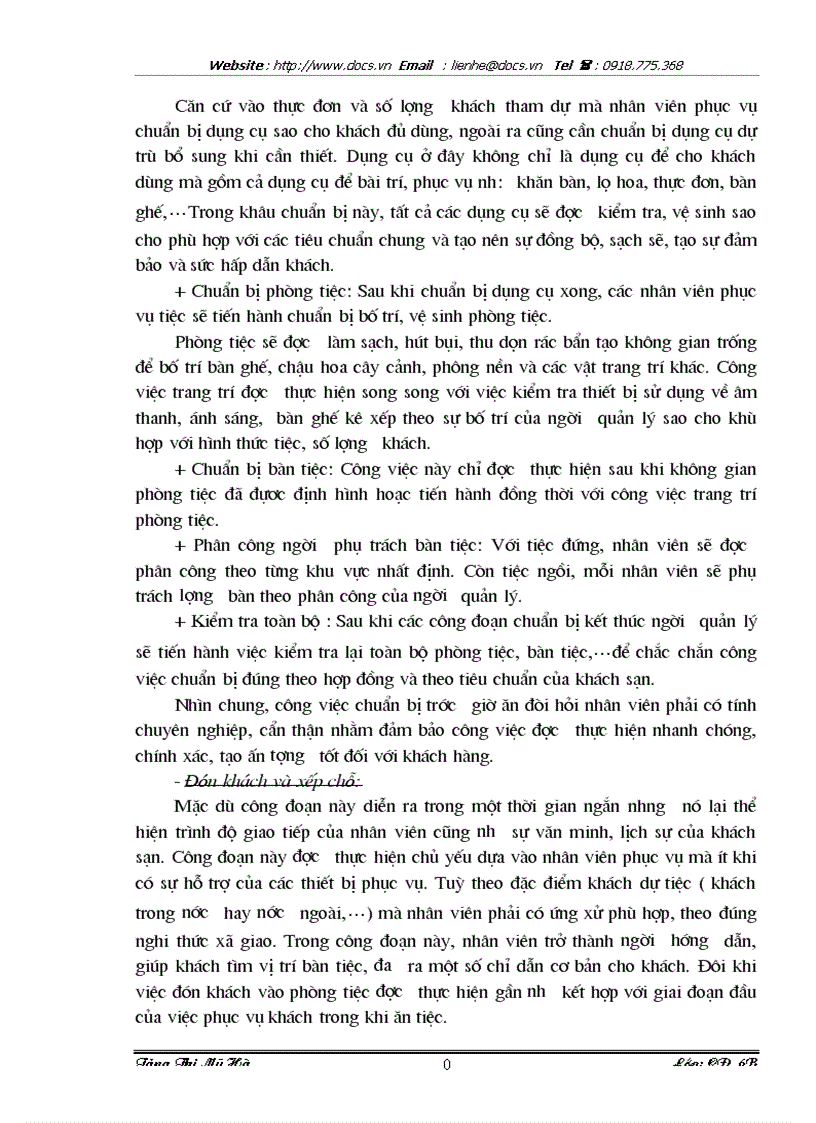 image for page 1số giải pháp nâng cao chất lượng phục vụ tiệc hội nghị hội thảo tại khách sạn Melia Hà Nội