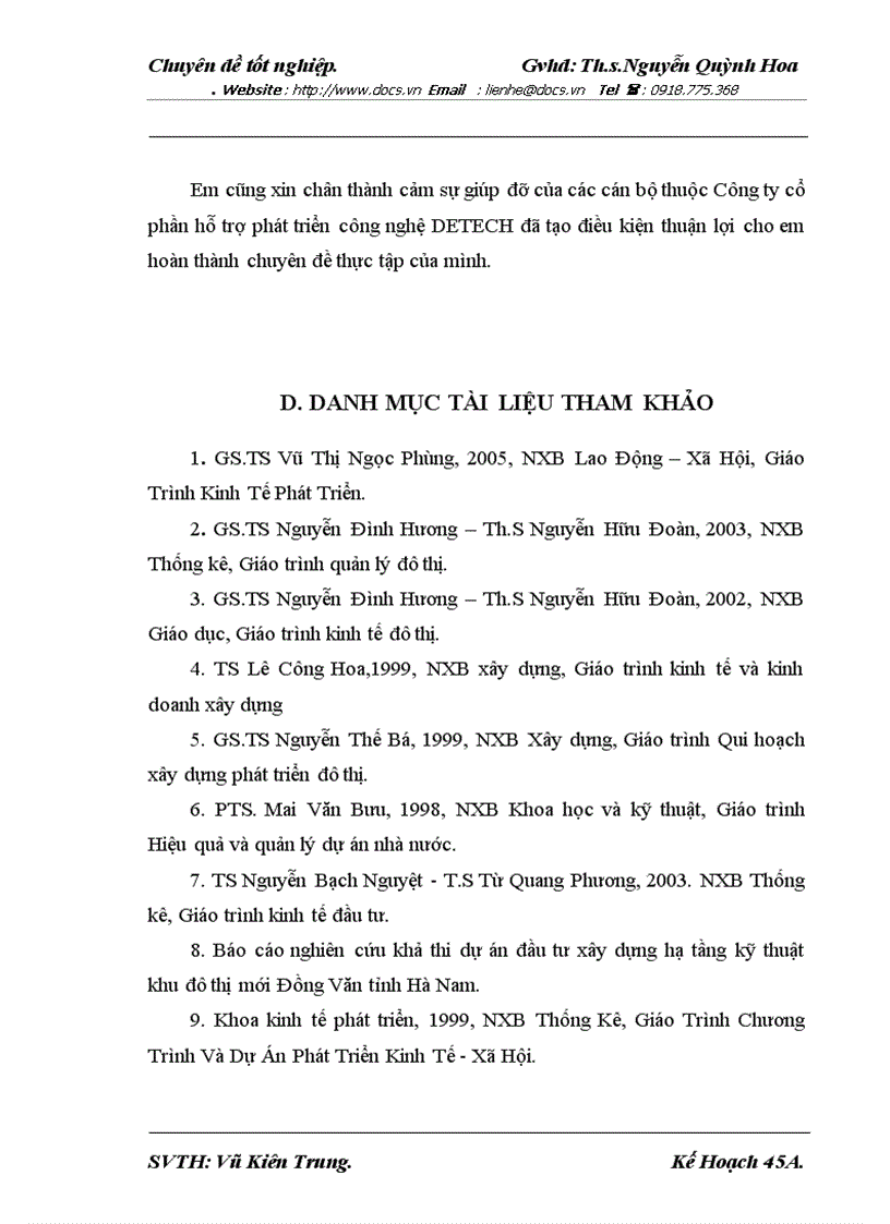 image for page Đánh giá hiệu quả của dự án đầu tư xây dựng cơ sở hạ tầng khu đô thị mới Đồng Văn tỉnh Hà Nam