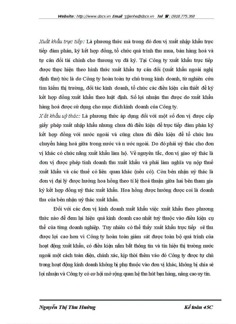 image for page Hoàn thiện kế toán nghiệp vụ xuất khẩu hàng hóa tại Công ty Cổ phần Xuất Nhập khẩu Hà Tây