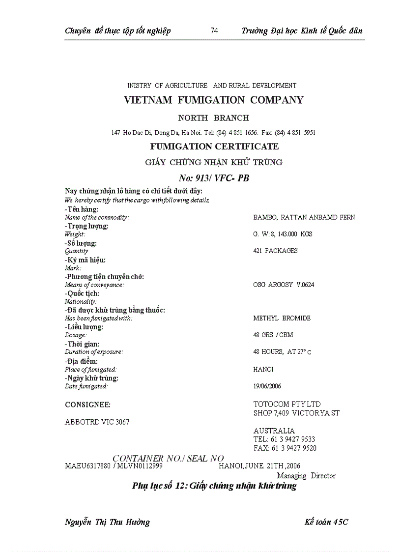 image for page Hoàn thiện kế toán nghiệp vụ xuất khẩu hàng hóa tại Công ty Cổ phần Xuất Nhập khẩu Hà Tây