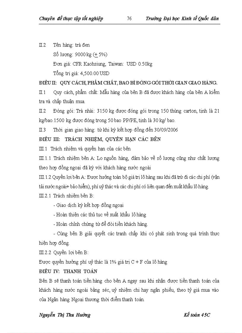 image for page Hoàn thiện kế toán nghiệp vụ xuất khẩu hàng hóa tại Công ty Cổ phần Xuất Nhập khẩu Hà Tây