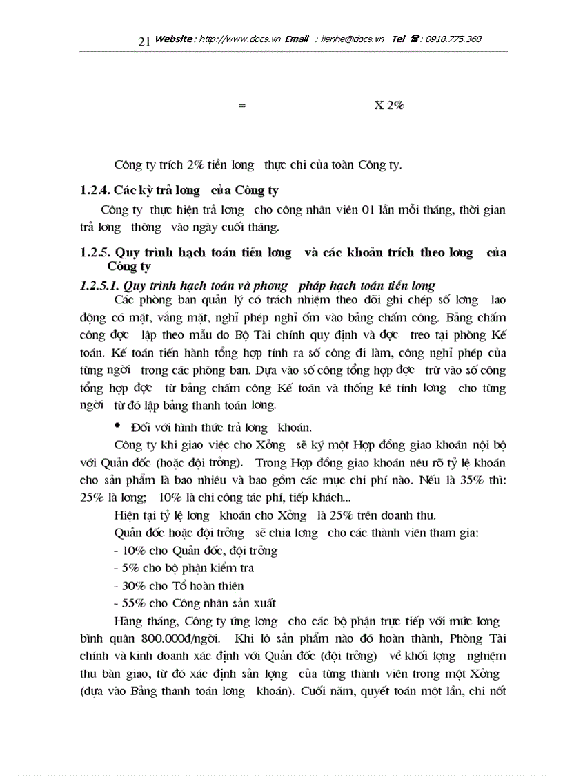 image for page Kế toán tiền lương và các khoản trích theo tiền lương tại Công ty TNHH Dịch vụ và thương mại Thành Đạt