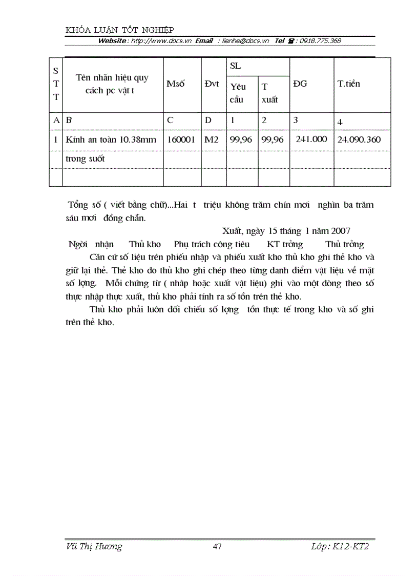 image for page Hoàn thiện kế toán nguyên vật liệu tại công ty cổ phần Sông Đà Thăng Long