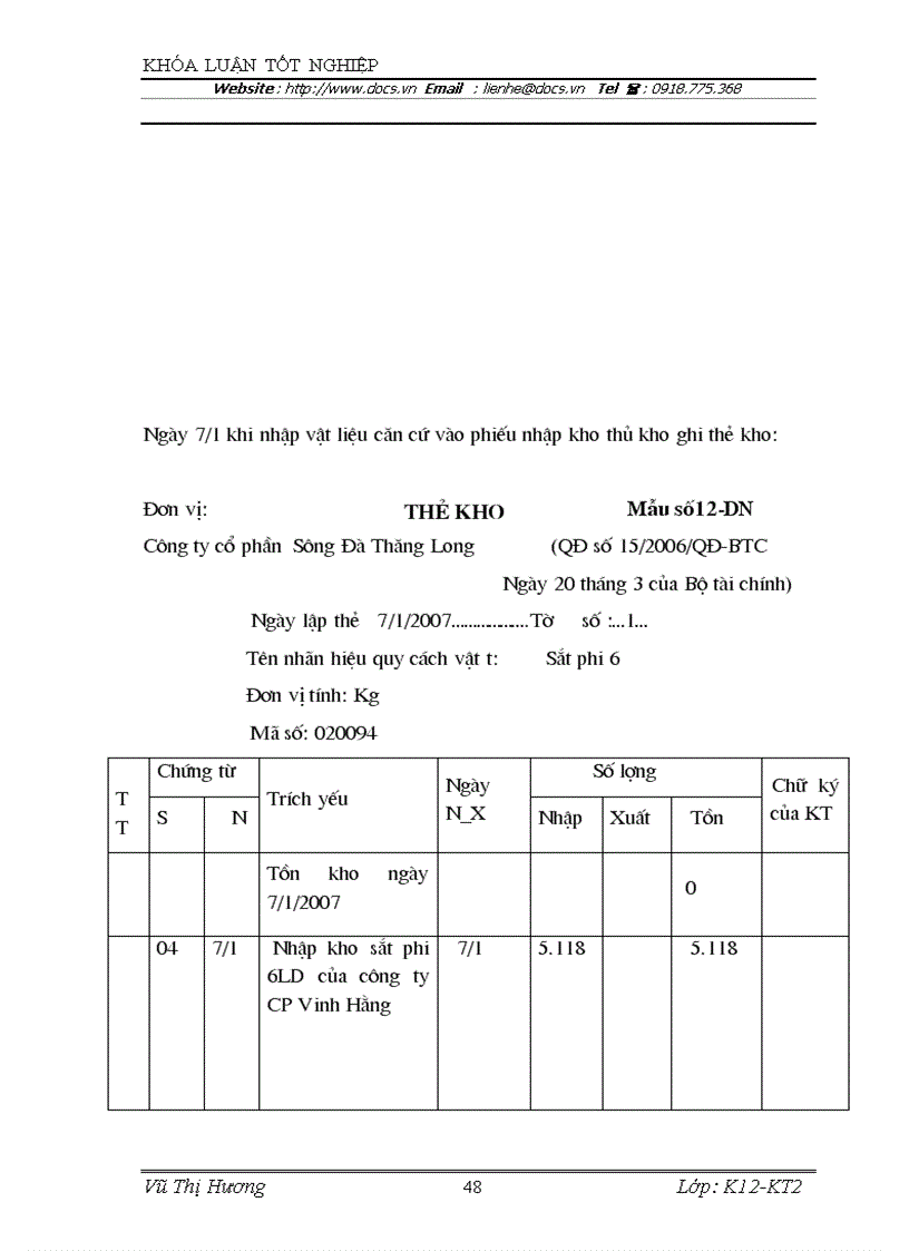 image for page Hoàn thiện kế toán nguyên vật liệu tại công ty cổ phần Sông Đà Thăng Long