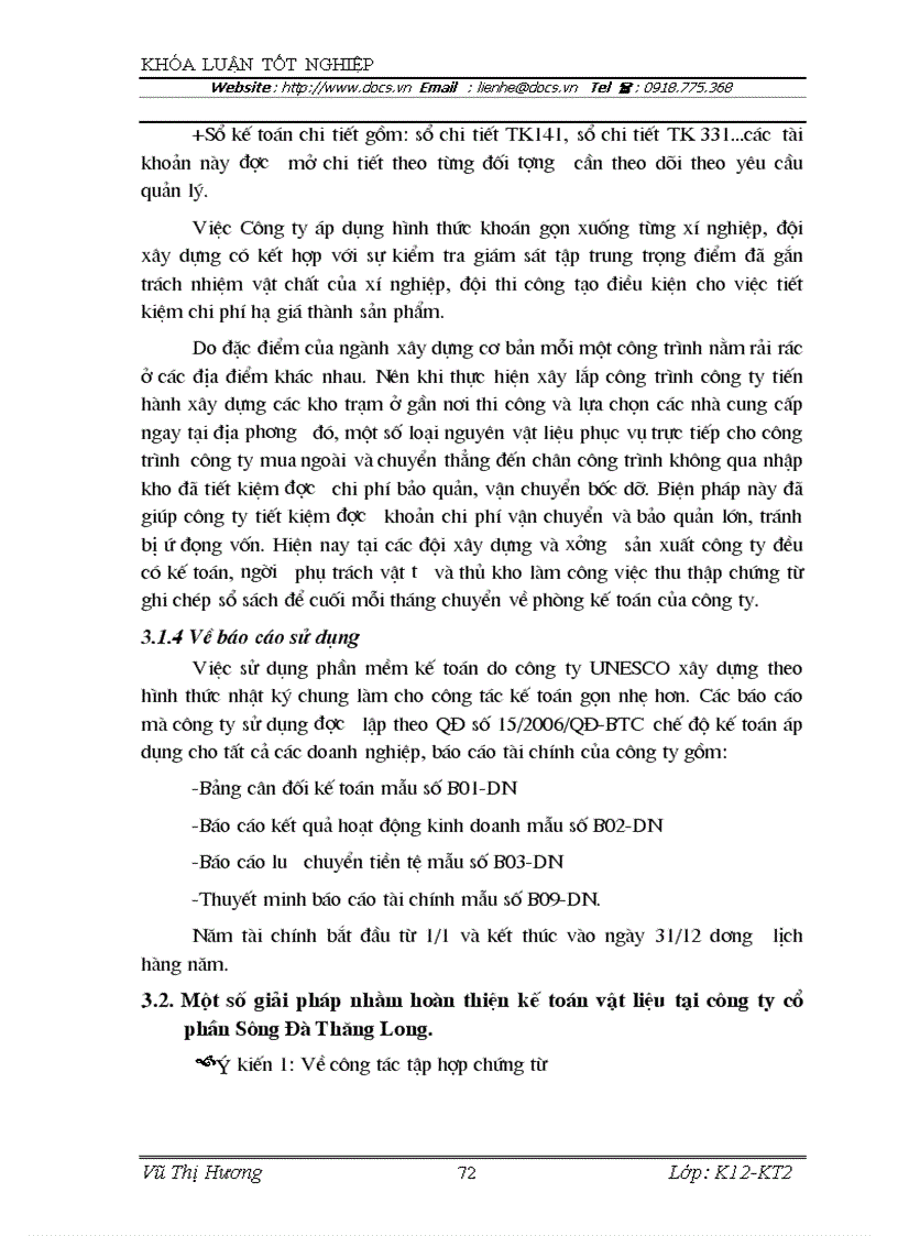 image for page Hoàn thiện kế toán nguyên vật liệu tại công ty cổ phần Sông Đà Thăng Long
