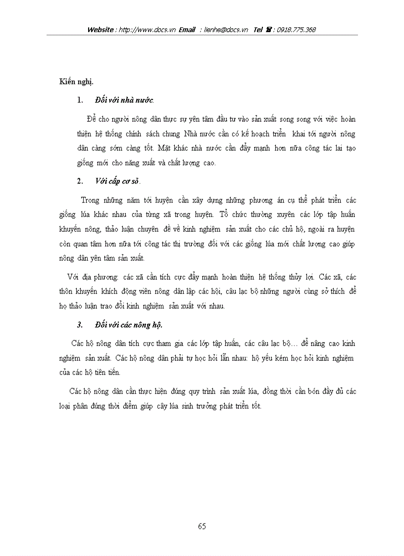 image for page Thực trạng và một số giải pháp nâng cao hiệu quả sản xuất lúa ở huyện Quỳnh Phụ tỉnh Thái Bình