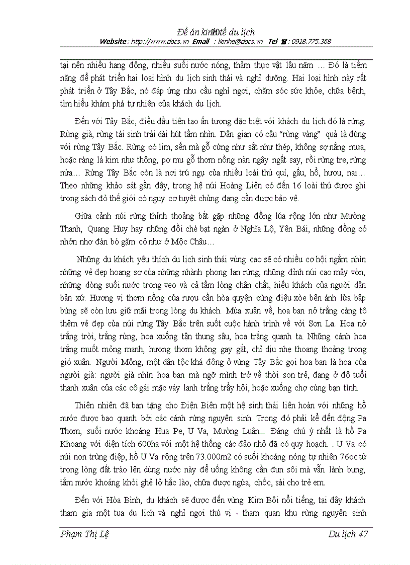 image for page Tác động tương hỗ giữa du lịch giao thông và ảnh hưởng của nó tới sự phát triển kinh tế vùng ở Tây Bắc