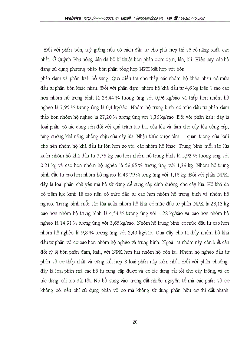 image for page Thực trạng và một số giải pháp nâng cao hiệu quả sản xuất lúa ở huyện Quỳnh Phụ tỉnh Thái Bình