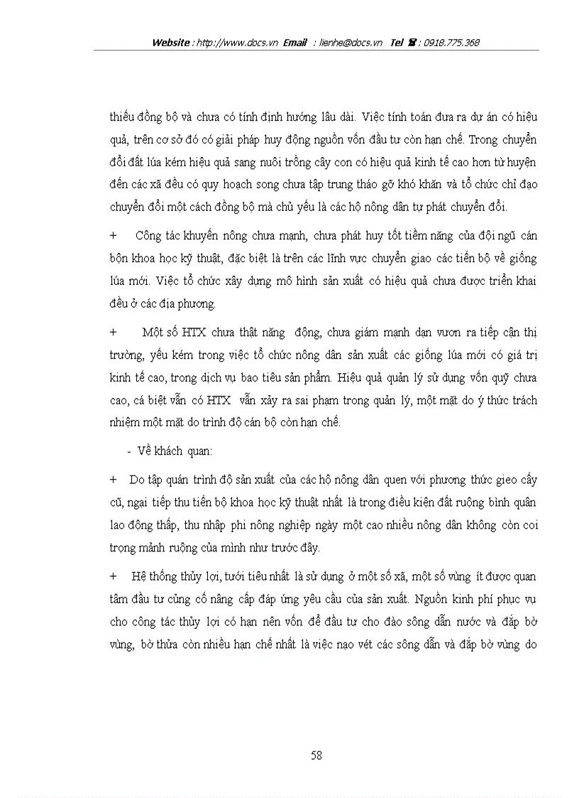 image for page Thực trạng và một số giải pháp nâng cao hiệu quả sản xuất lúa ở huyện Quỳnh Phụ tỉnh Thái Bình