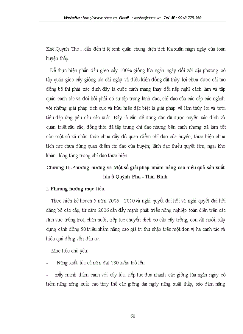 image for page Thực trạng và một số giải pháp nâng cao hiệu quả sản xuất lúa ở huyện Quỳnh Phụ tỉnh Thái Bình
