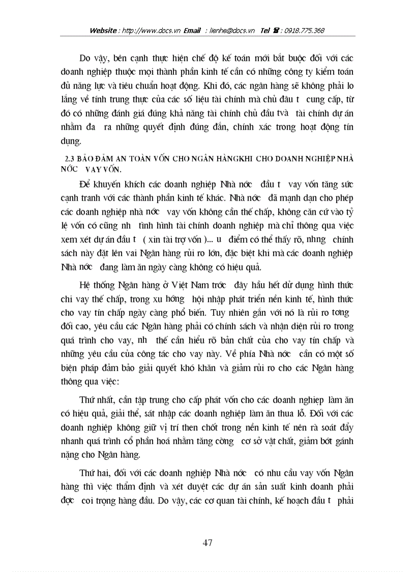 image for page Hoàn thiện công tác thẩm định hiệu quả tài chính dự án đầu tư tại Sở Giao dịch ngânhàng NHĐT PT BIDV Việt Nam