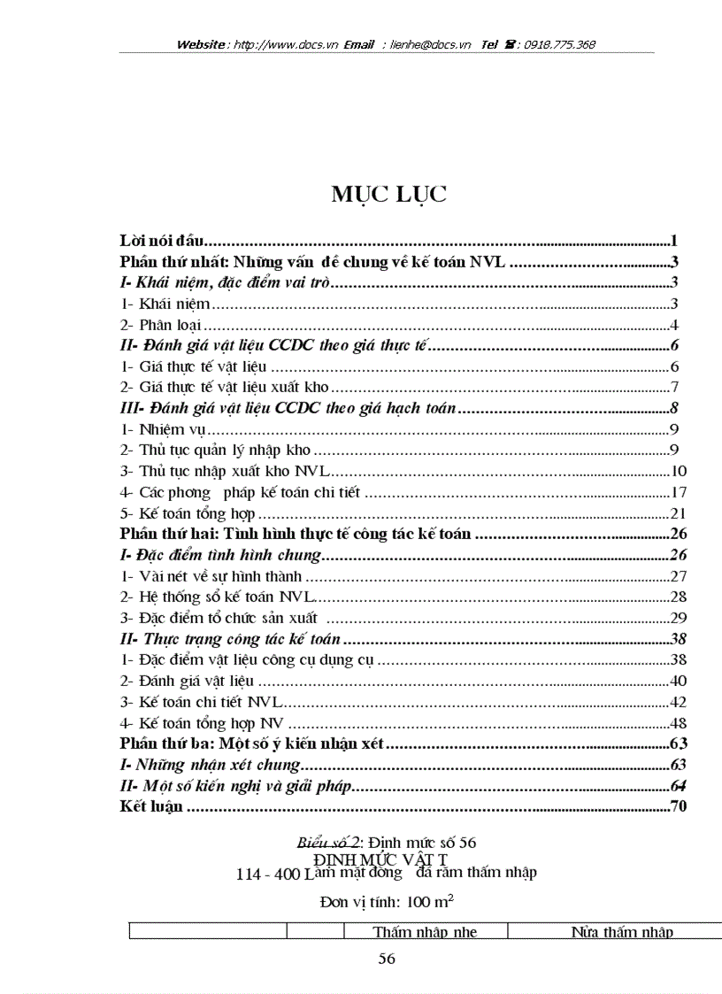 image for page Tổ chức công tác kế toán nguyên vật liệu công cụ dụng cụ ở Công ty công trình giao thông 1 HN