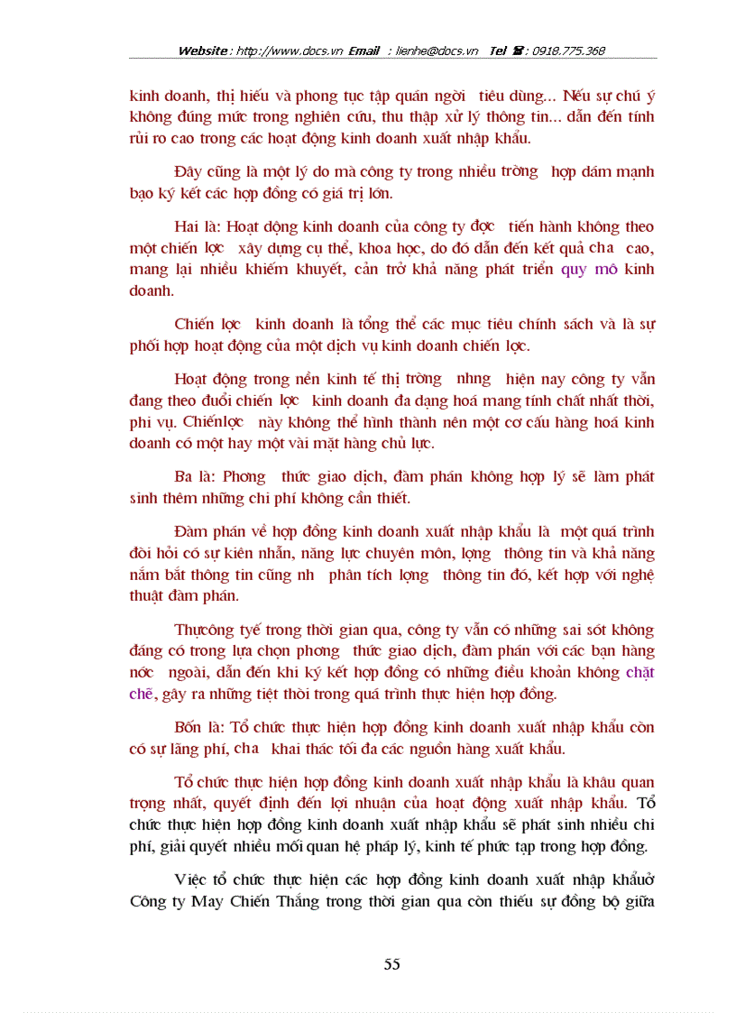 image for page Giải pháp thúc đẩy hoạt động kinh doanh xuất nhập khẩu của Công ty may Chiến Thắng