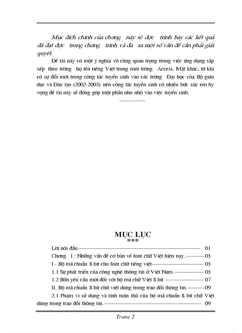 image for page Thiết kế và xây dựng phần mềm sắp xếp tiếng việt theo trường họ tên hỗ trợ cho việc tuyển sinh Đại học Cao đẳng