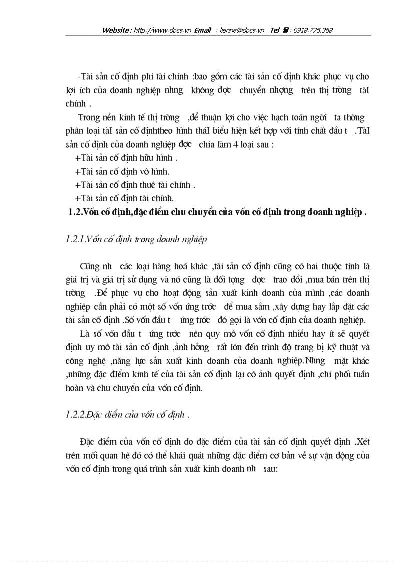 image for page Những vấn đề chung về vốn cố định và hiệu quả sử dụng vốn cố định của doanh nghiệp