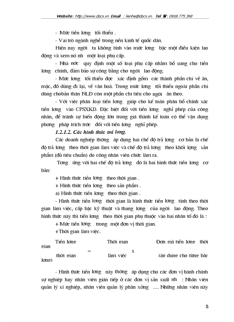 image for page Tổ chức hạch toán tiền lương và các khoản trích theo lương tại Công ty cổ phần Chương Dương