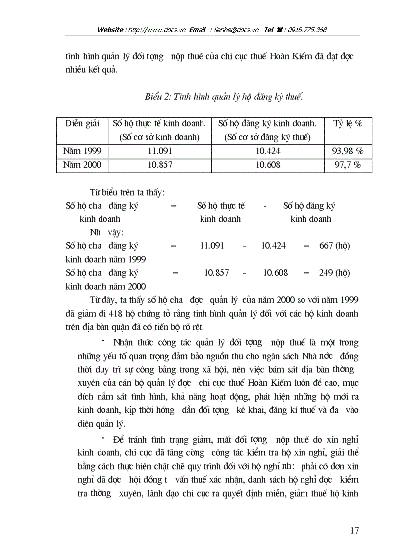 image for page Về tình hình thực hiện Luật thuế giá trị gia tăng VAT đối với hộ kinh tế cá thể trên địa bàn quận Hoàn Kiếm thành phố Hà Nội
