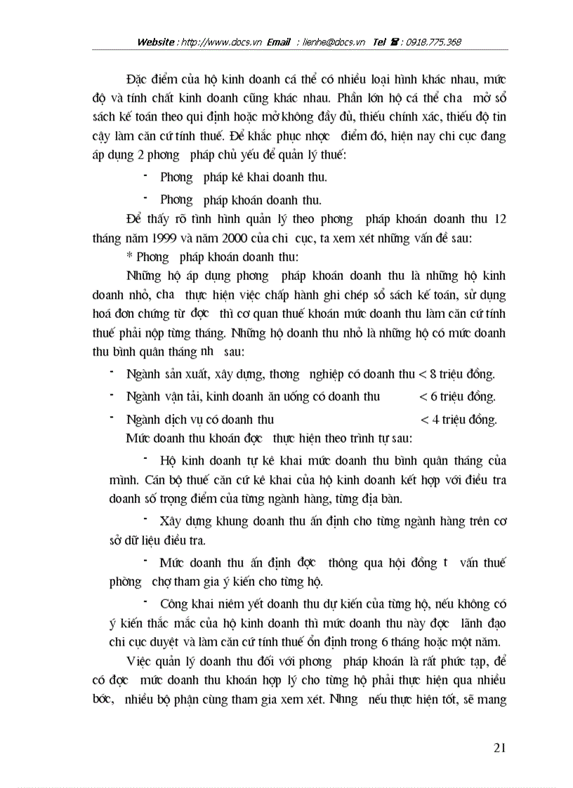 image for page Về tình hình thực hiện Luật thuế giá trị gia tăng VAT đối với hộ kinh tế cá thể trên địa bàn quận Hoàn Kiếm thành phố Hà Nội