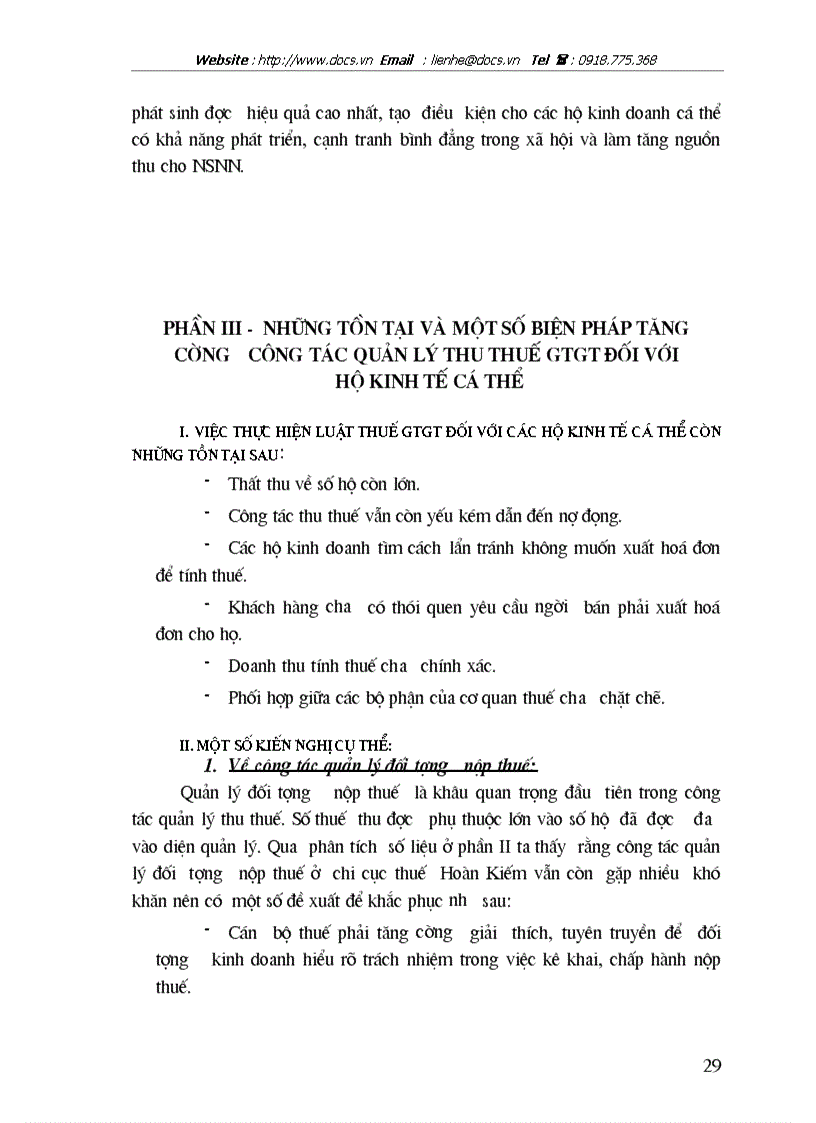 image for page Về tình hình thực hiện Luật thuế giá trị gia tăng VAT đối với hộ kinh tế cá thể trên địa bàn quận Hoàn Kiếm thành phố Hà Nội