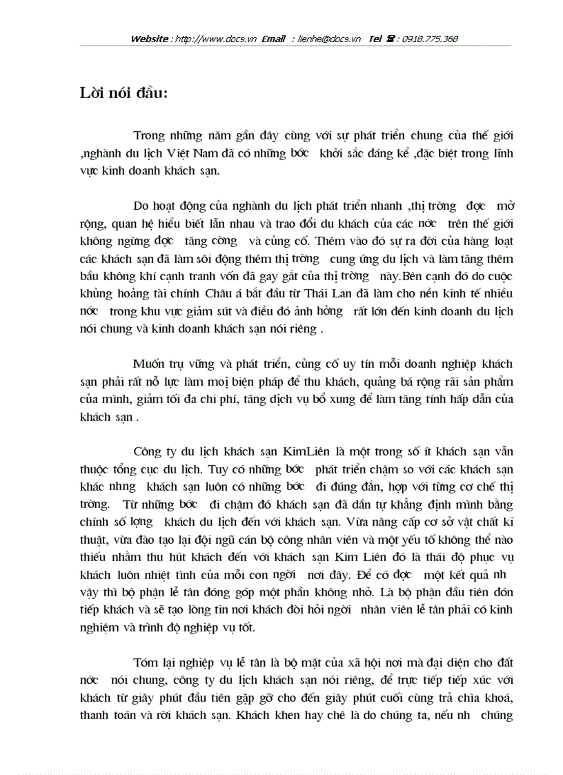 image for page Là nghiệp vụ lễ tân khách sạn