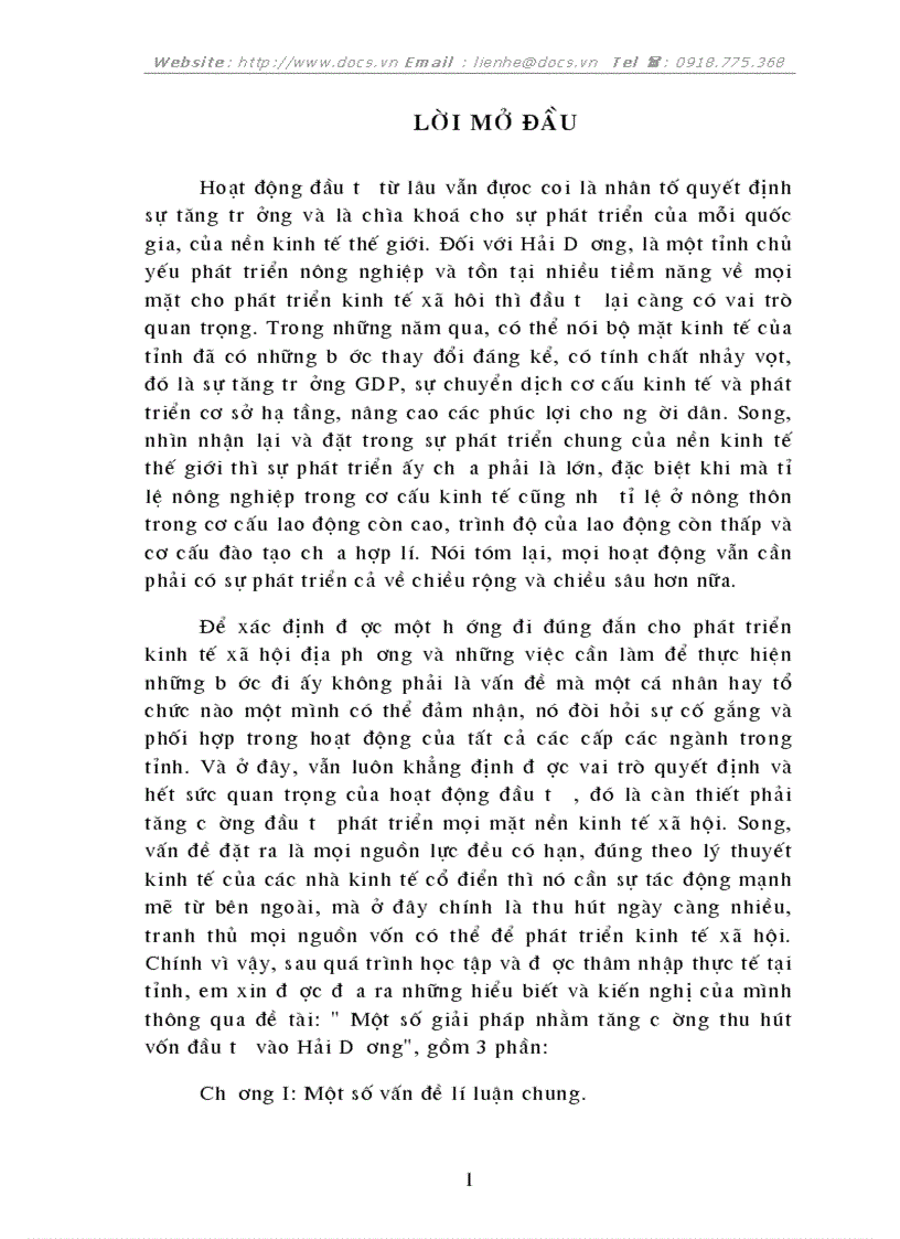 image for page Một số giải pháp nhằm tăng cường thu hút vốn đầu tư vào Hải Dương