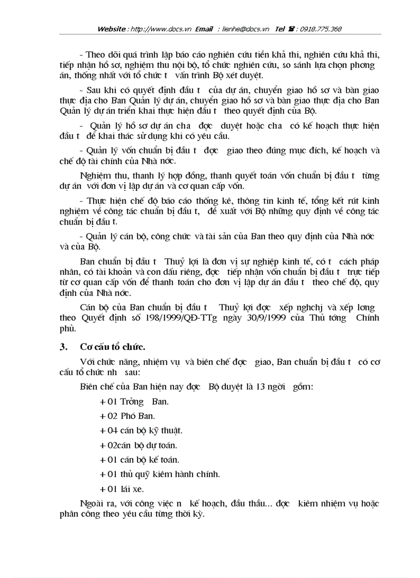 image for page Tại Ban chuẩn bị đầu tư