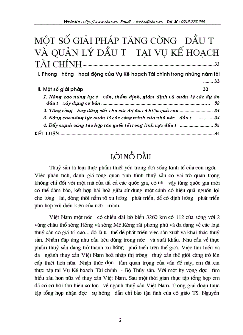 image for page Tại Bộ Thuỷ sản Vụ Kế hoạch Tài chính