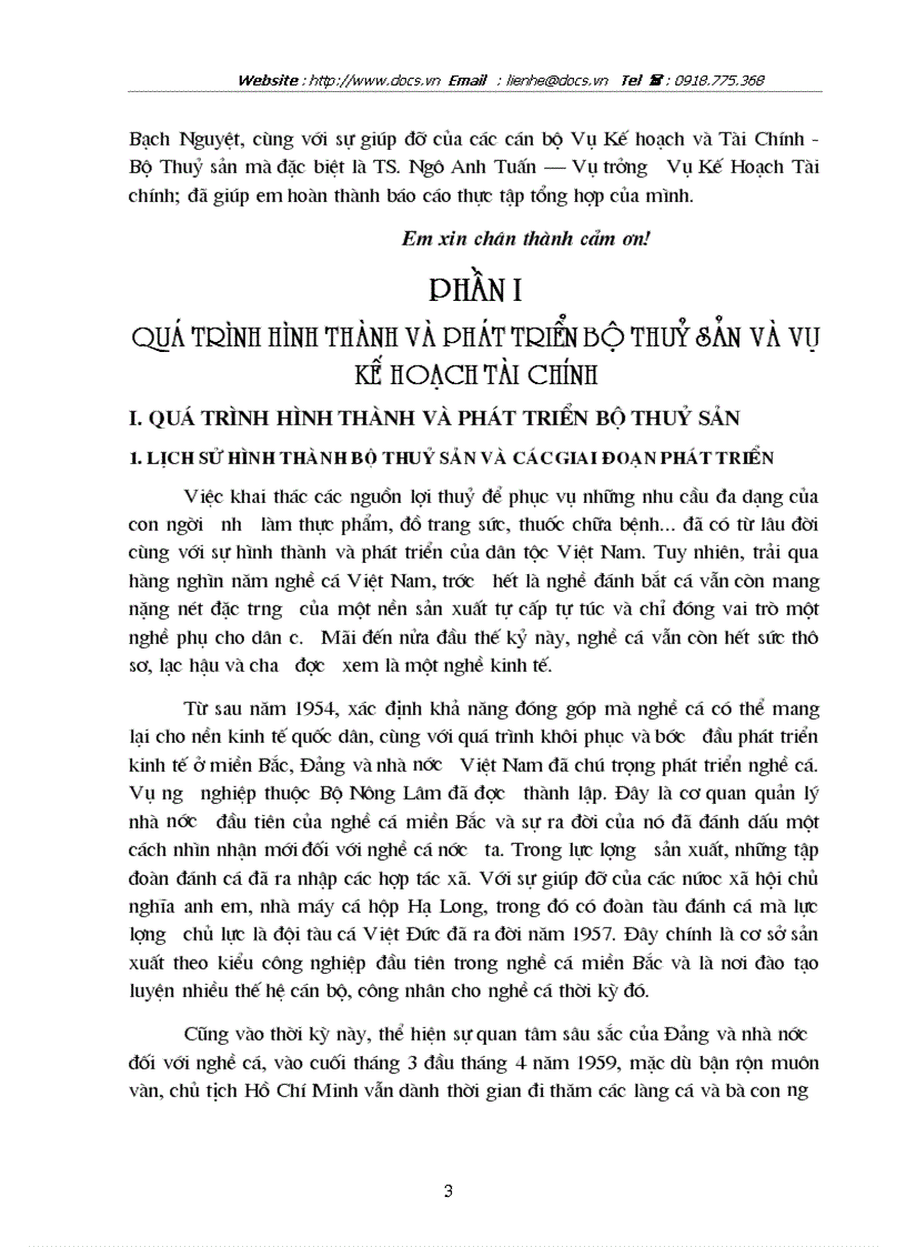 image for page Tại Bộ Thuỷ sản Vụ Kế hoạch Tài chính