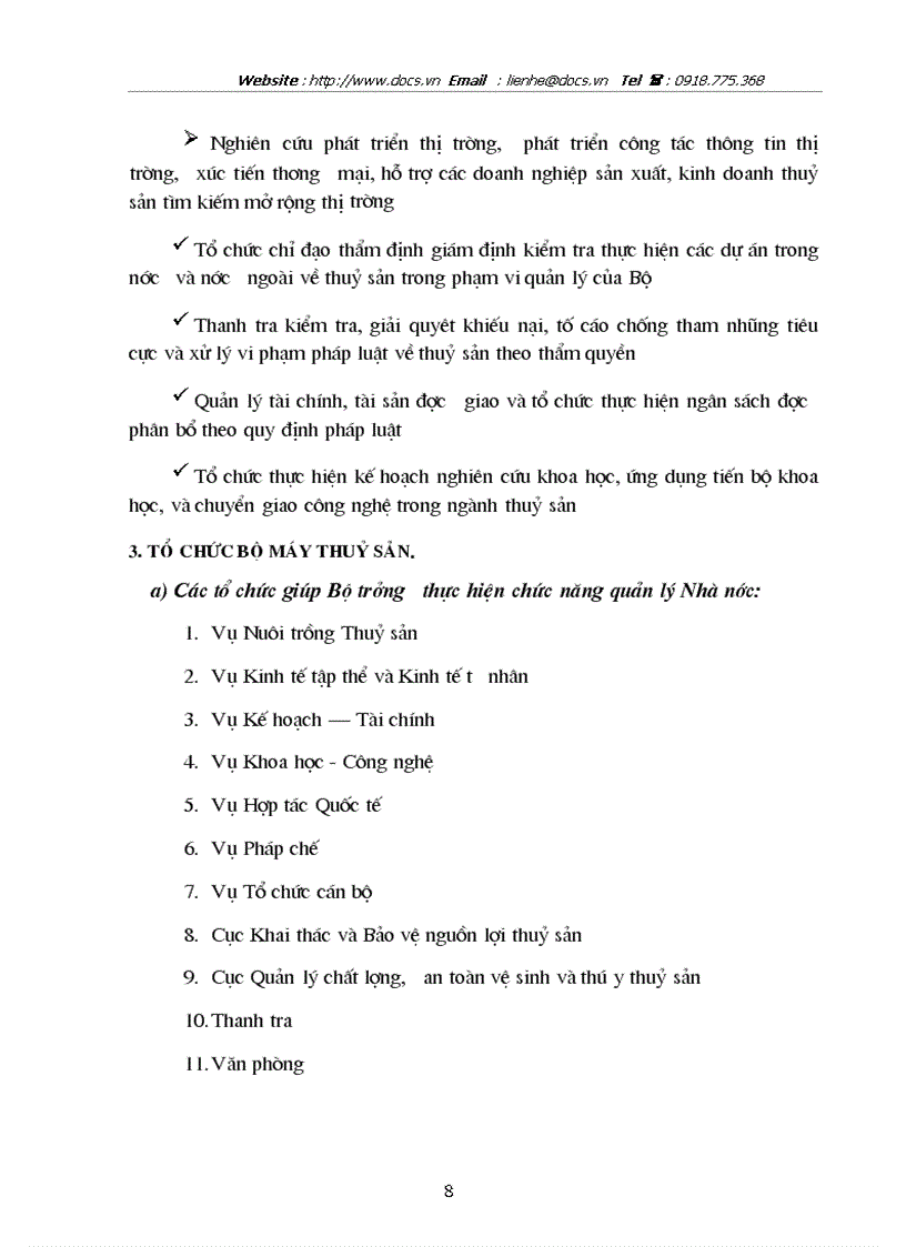 image for page Tại Bộ Thuỷ sản Vụ Kế hoạch Tài chính