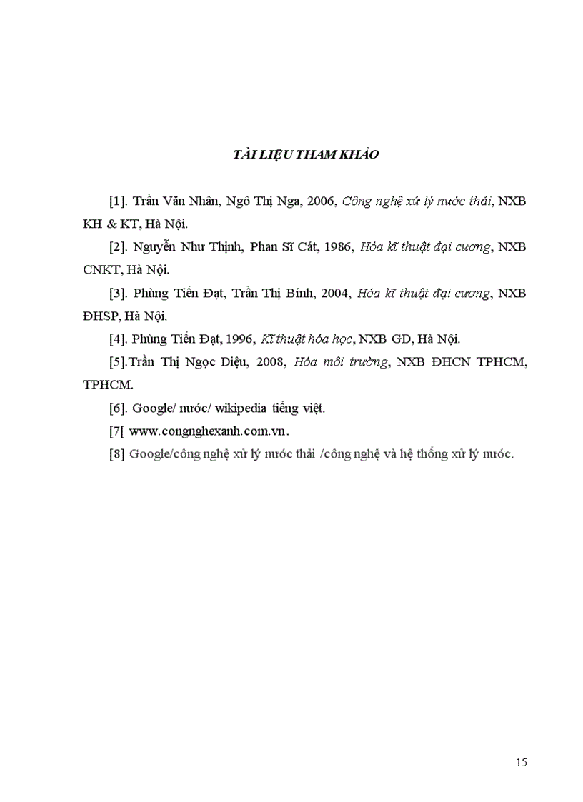 image for page Nước và công nghệ xử lý nước thải công nghiệp