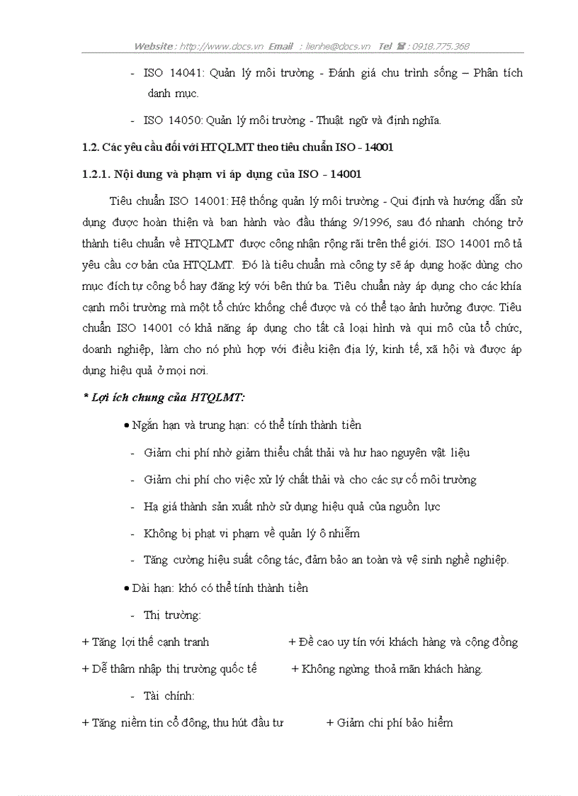 image for page Nghiên cứu xây dựng Hệ thống quản lý môi trường theo tiêu chuẩn ISO 14001 cho Trung tâm thực nghiệm Tam Hiệp Viện nghiên cứu Mỏ và Luyện kim