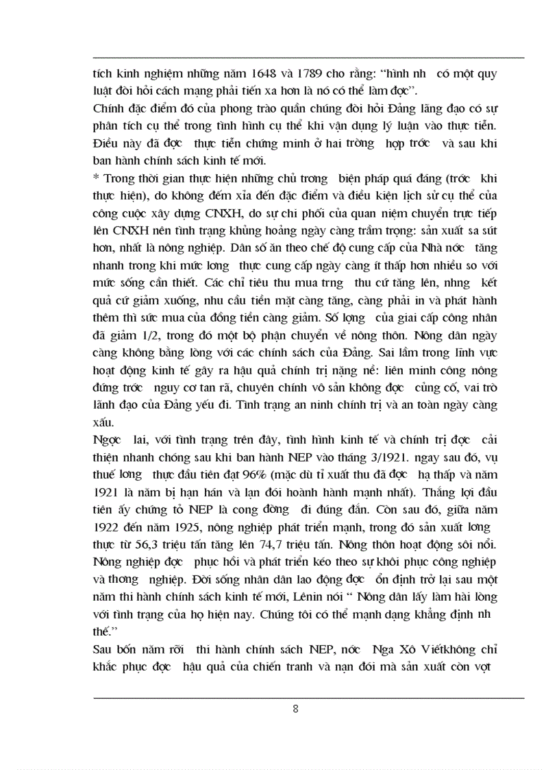 image for page Chính sách kinh tế mới của Lênin và sự vận dụng nó ở Việt Nam