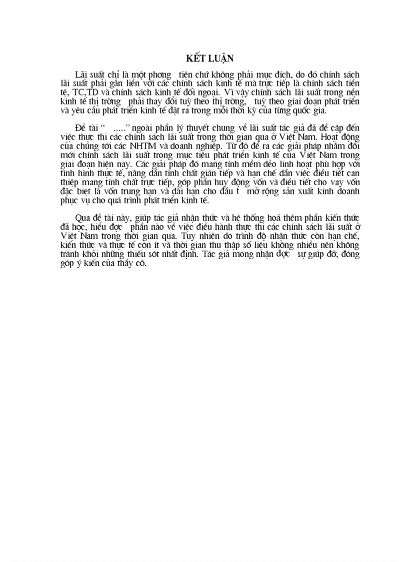 image for page Lãi suất đối với quá trình phát triển kinh tế