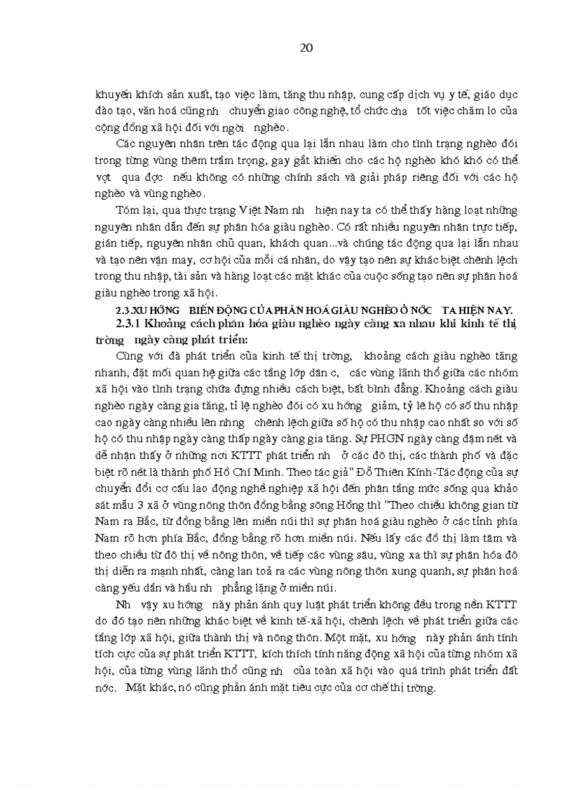 image for page Sự phân hoá giàu nghèo ở nước ta hiện nay