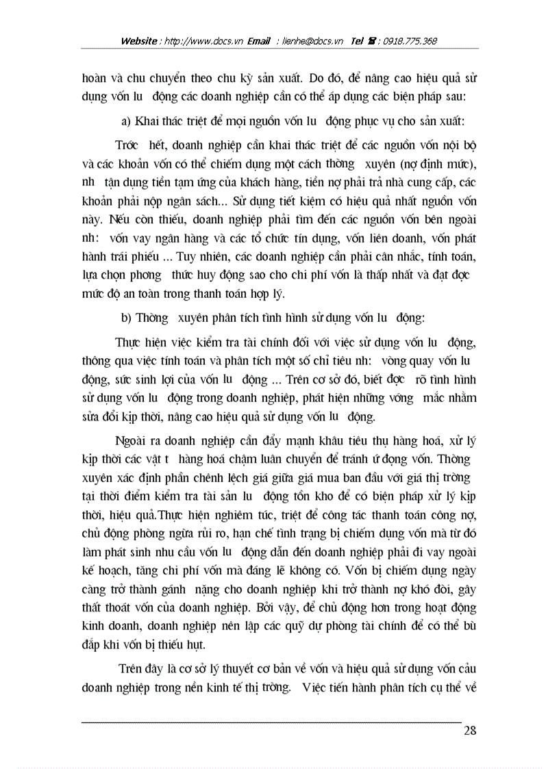 image for page Giải pháp nâng cao hiệu quả sử dụng vốn tại công ty Tây hồ Bộ Quốc phòng