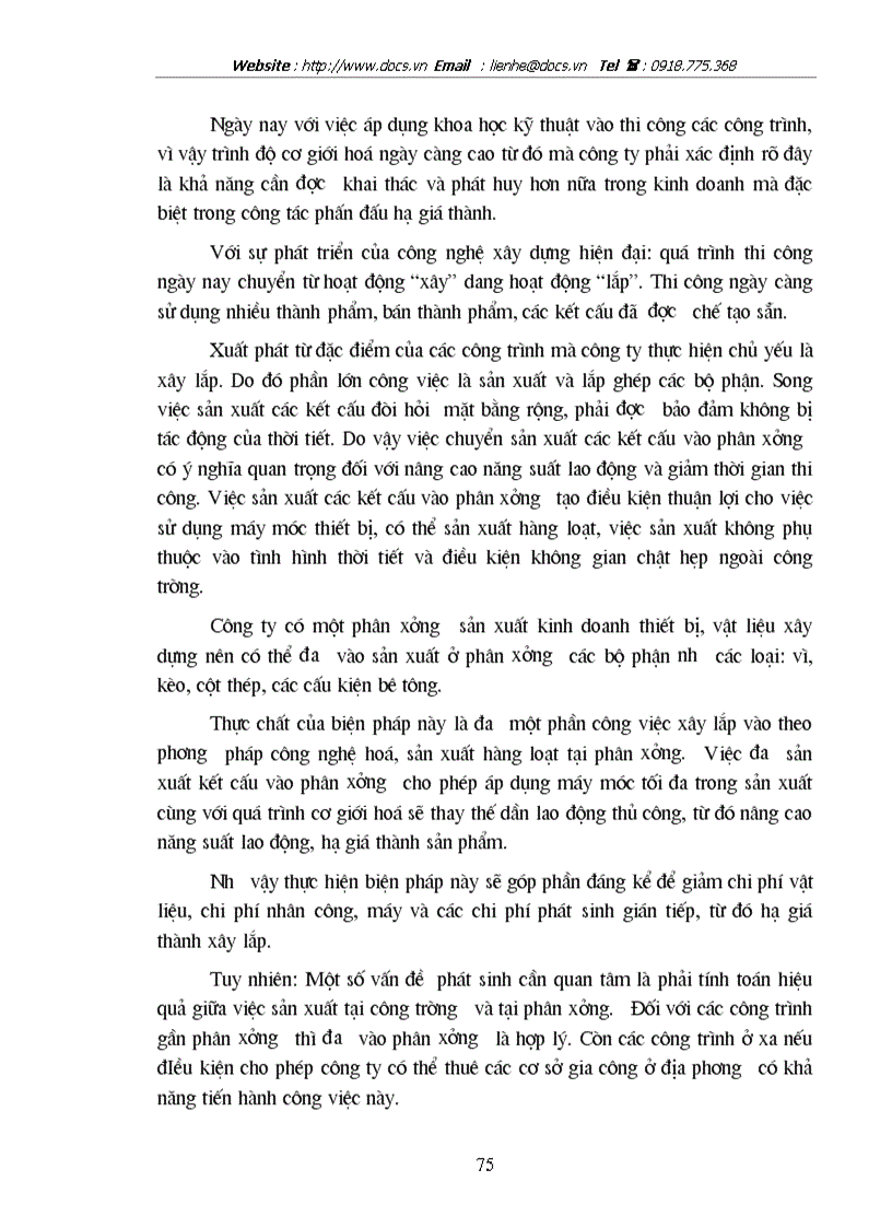 image for page Các giải pháp cơ bản góp phần hạ giá thành xây dựng công trình xây dựng ở Công ty xây dựng và phát triển nhà Hai Bà Trưng